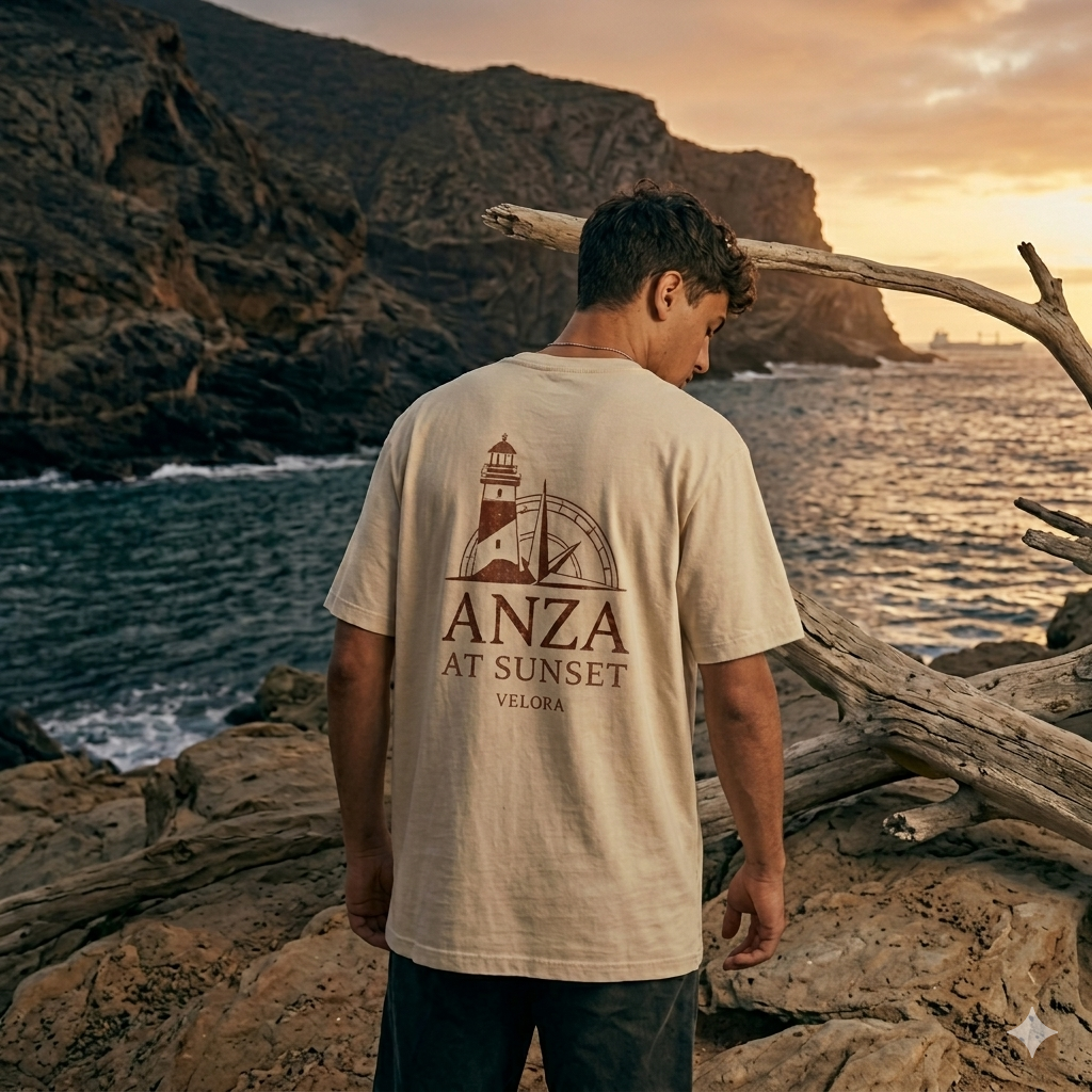 VELORA — Anza At Sunset Oversized T-Shirt